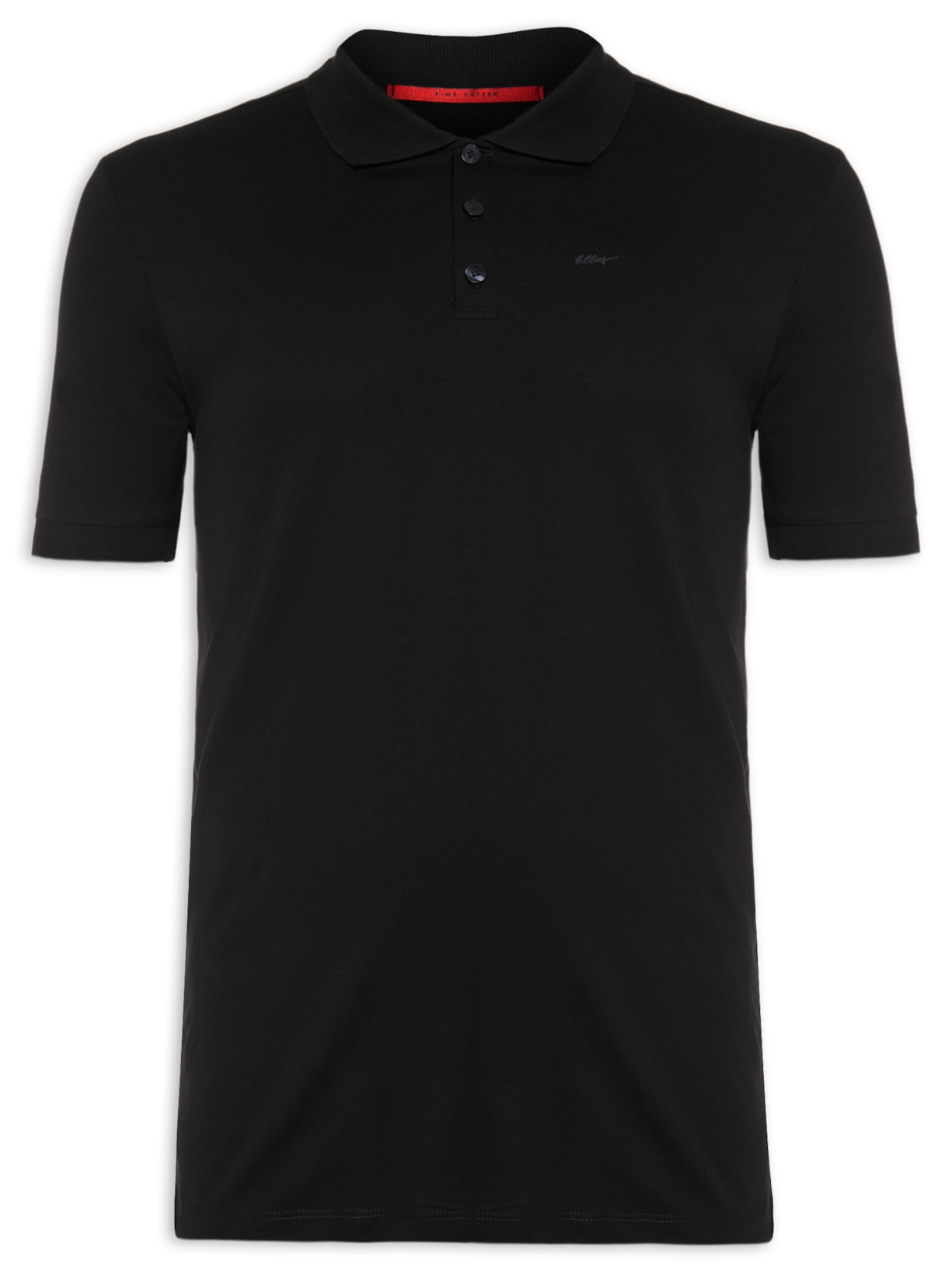 Polo Masculina Pima Classic Mc - Preto