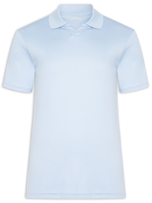 Polo Masculina Pima Cotton - Azul