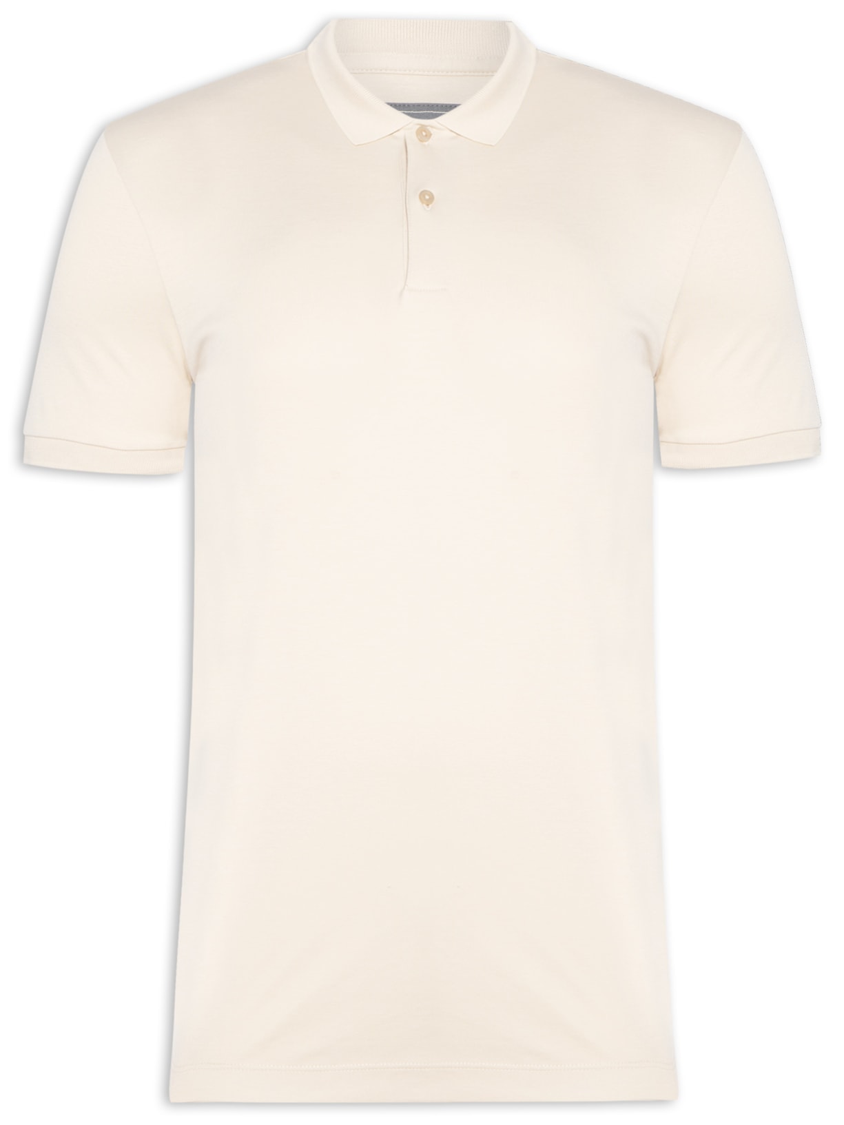 Polo Masculina Pima Cotton - Bege