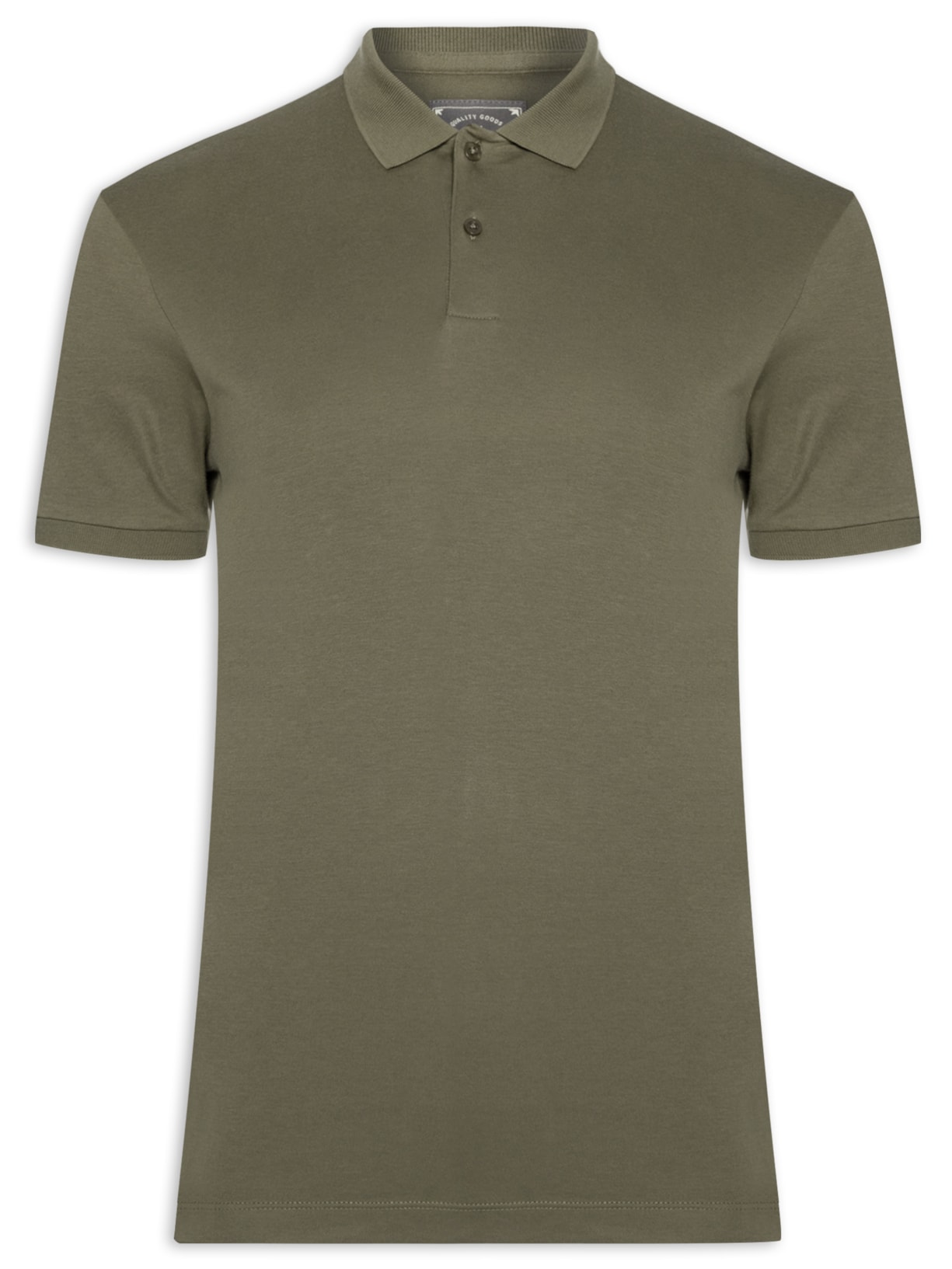 Polo Masculina Pima Cotton - Marrom