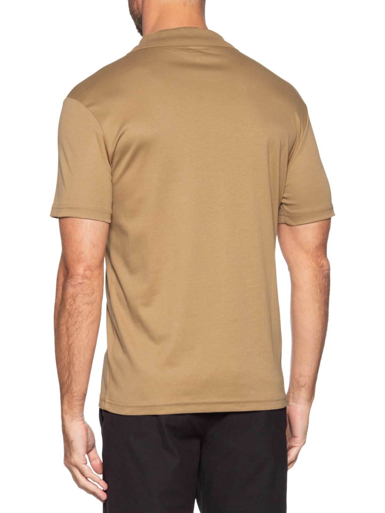 Polo Masculina Pima Cotton Marrom Paramount Alfaiataria