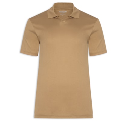 Polo Masculina Pima Cotton - Marrom