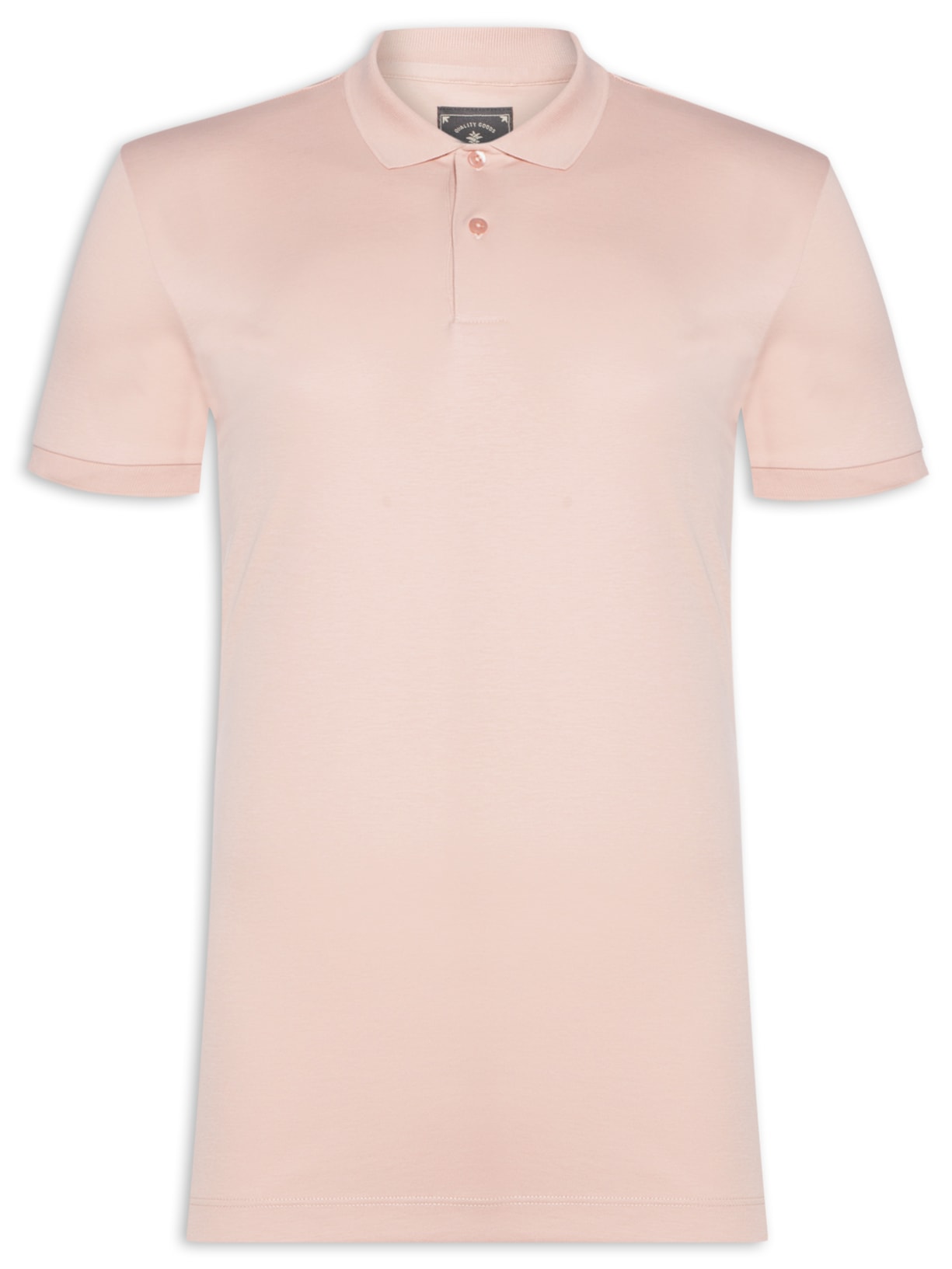Polo Masculina Pima Cotton - Rosa