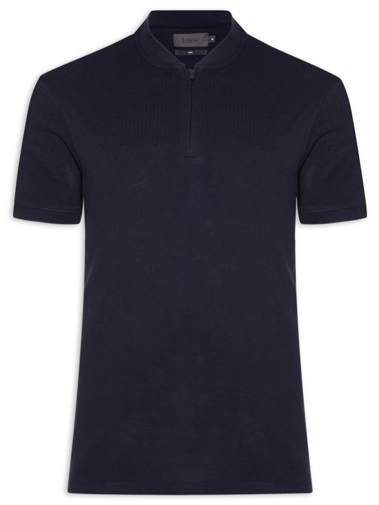 Polo Masculina Pima Cycle Manga Curta - Azul