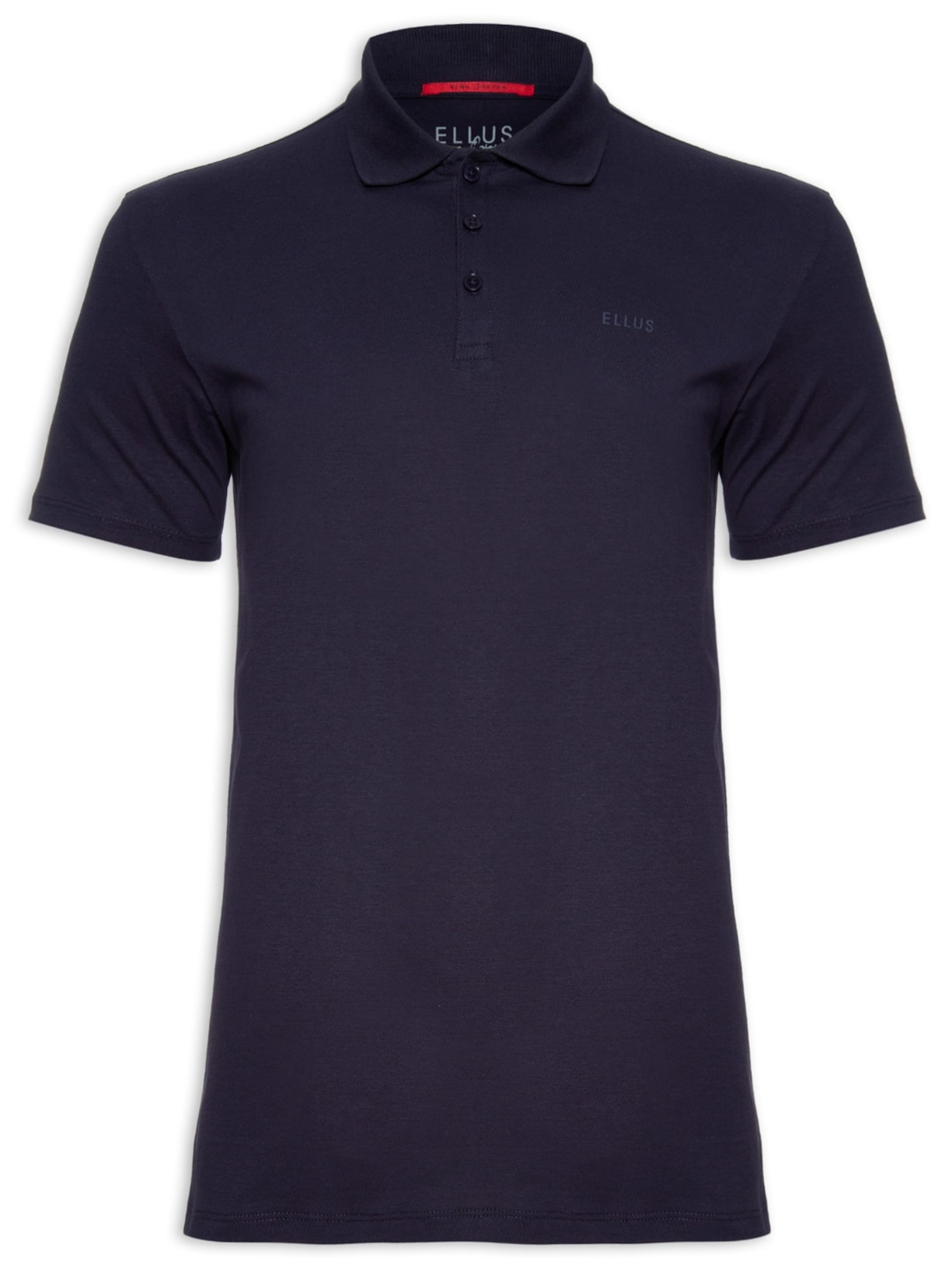 Polo Masculina Pima Easa Mirror Classic Manga Curta - Azul