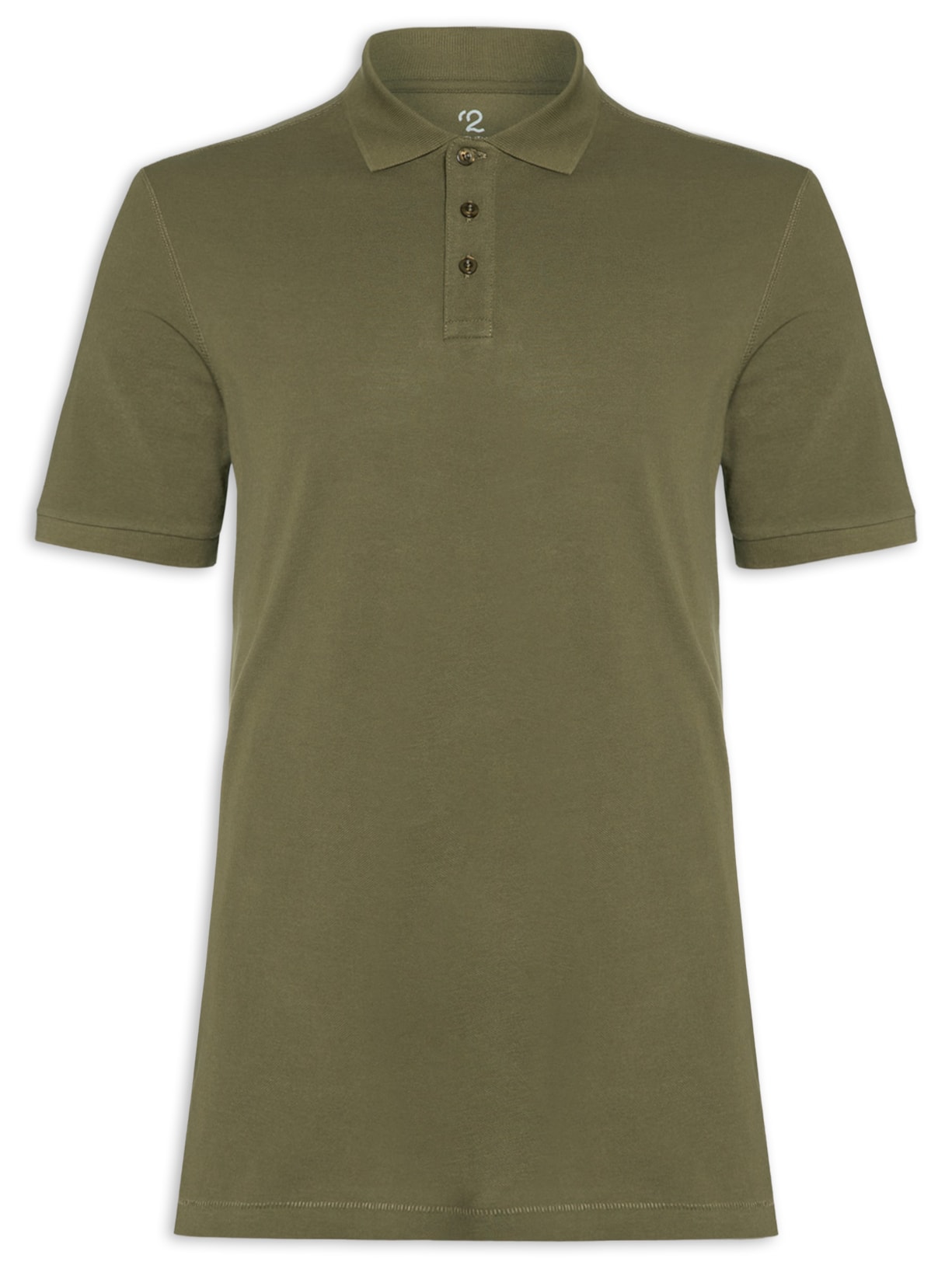 Polo Masculina Pima Manga Curta Regular Fit Piquet - Verde