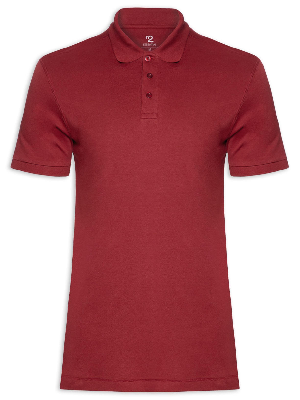 Polo Masculina Pima Manga Curta Regular Fit - Vermelho