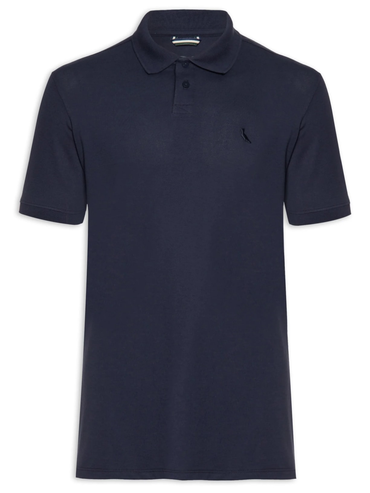 Polo Masculina Pima Piquet Azul Reserva