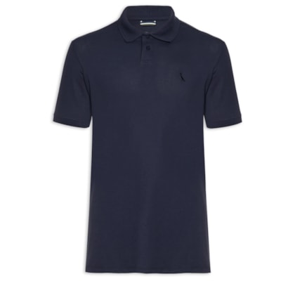Polo Masculina Pima Piquet - Azul