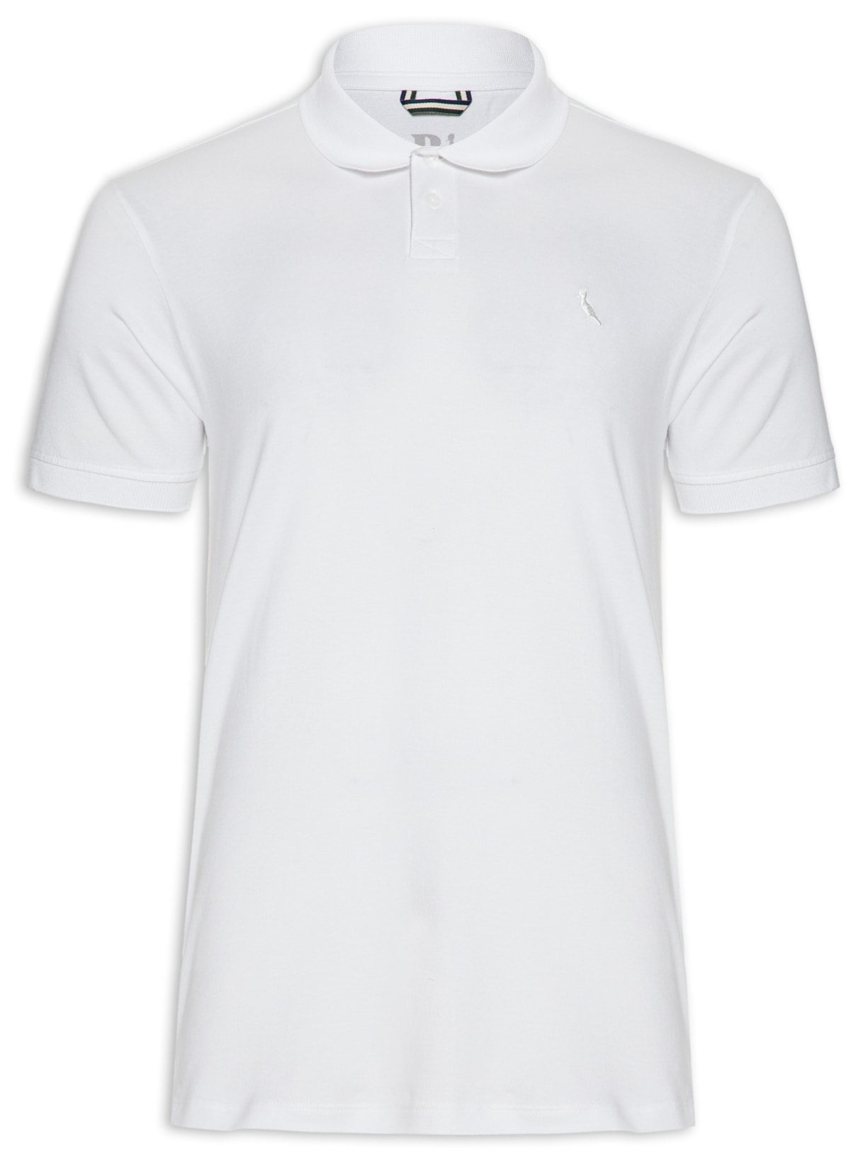 Polo Masculina Pima Piquet - Branco