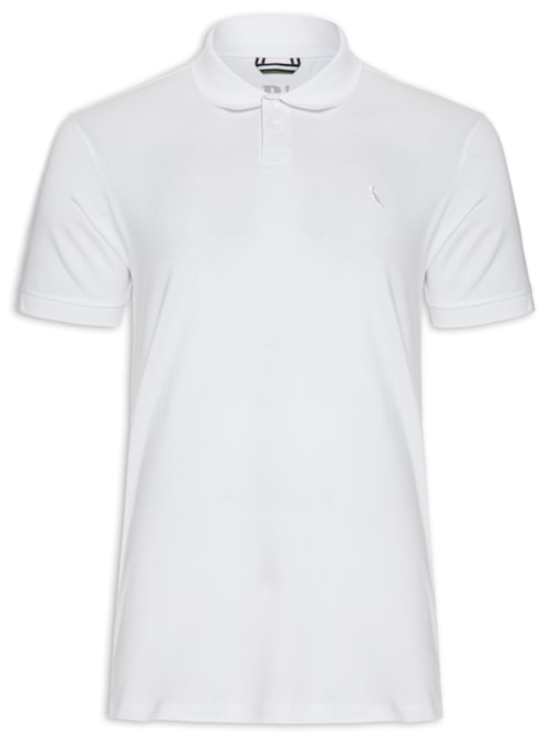Polo Masculina Pima Piquet - Branco