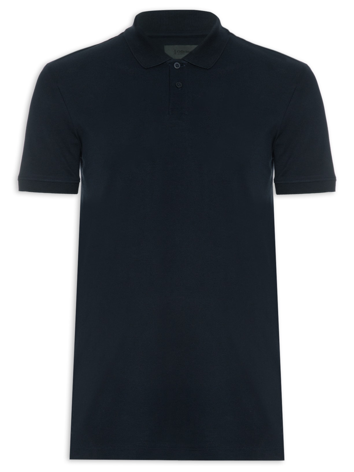 Polo Masculina Pima Piquet Manga Curta - Azul