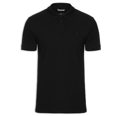 Polo Masculina Pima Piquet - Preto