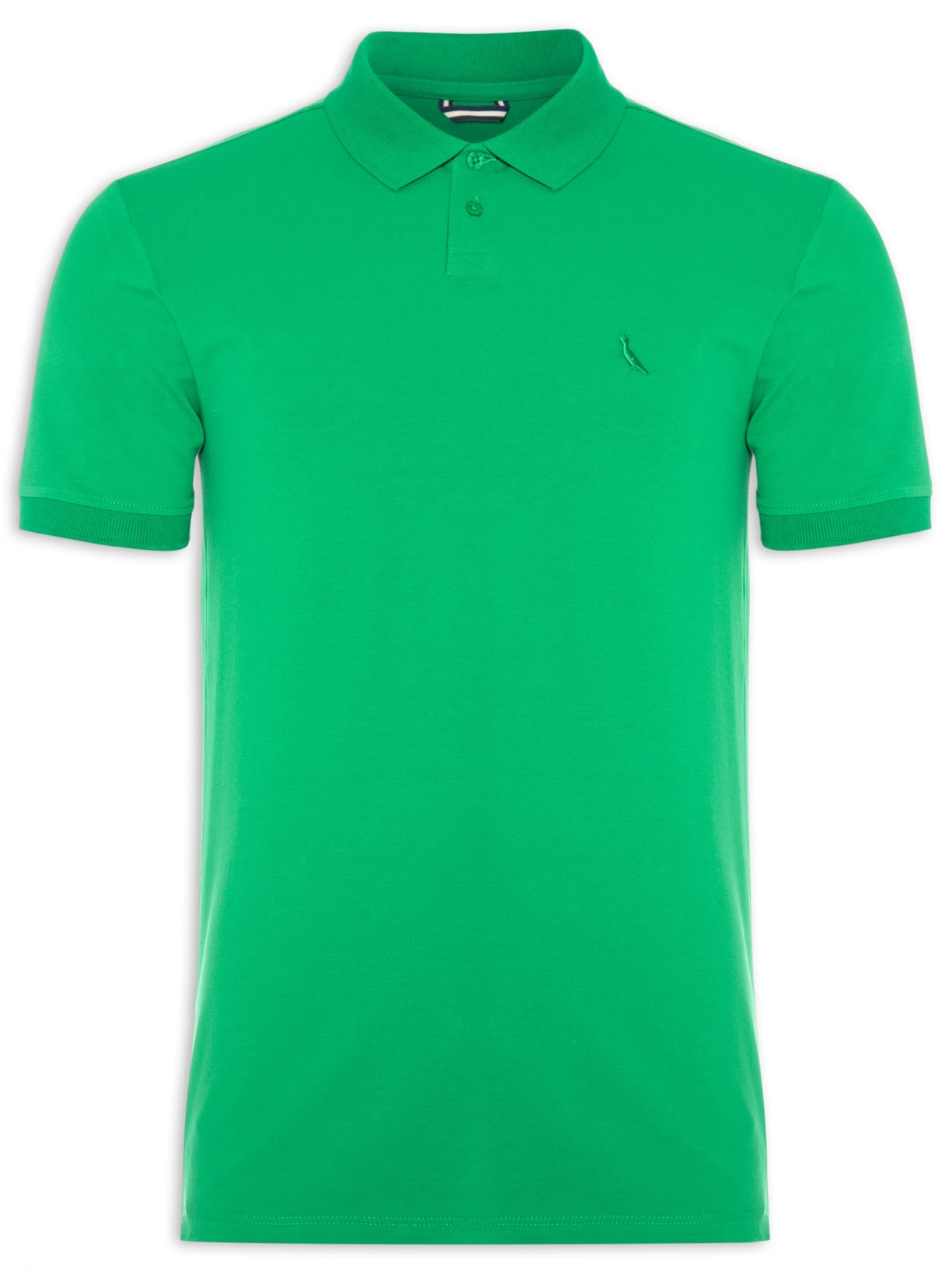 Polo Masculina Pima Piquet - Verde