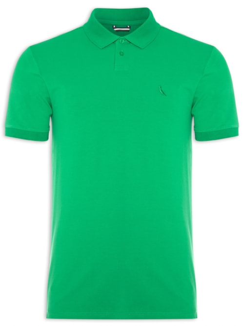 Polo Masculina Pima Piquet - Verde