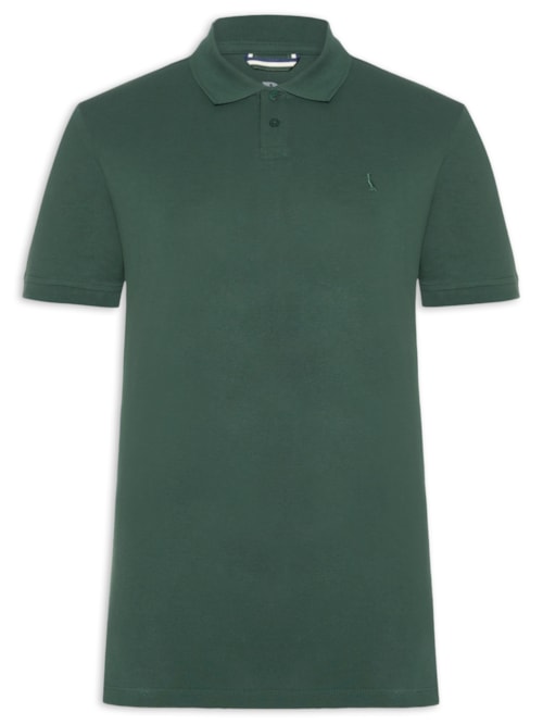Polo Masculina Pima Piquet - Verde
