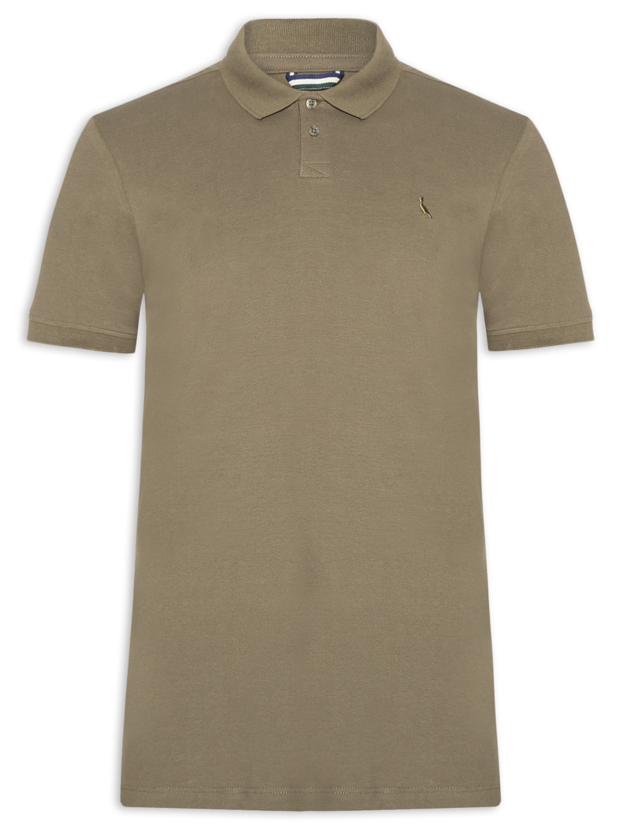 Polo Masculina Pima Piquet Verde Reserva