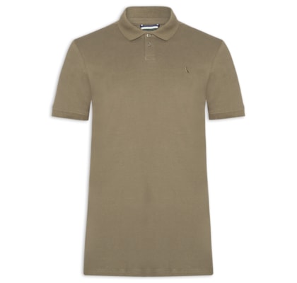 Polo Masculina Pima Piquet - Verde