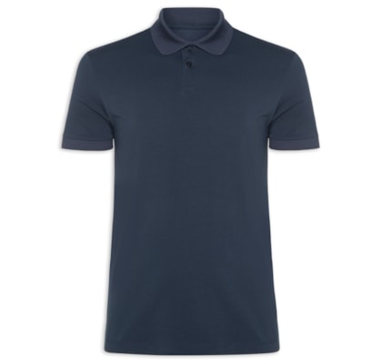 Polo Masculina Pima Tech - Azul