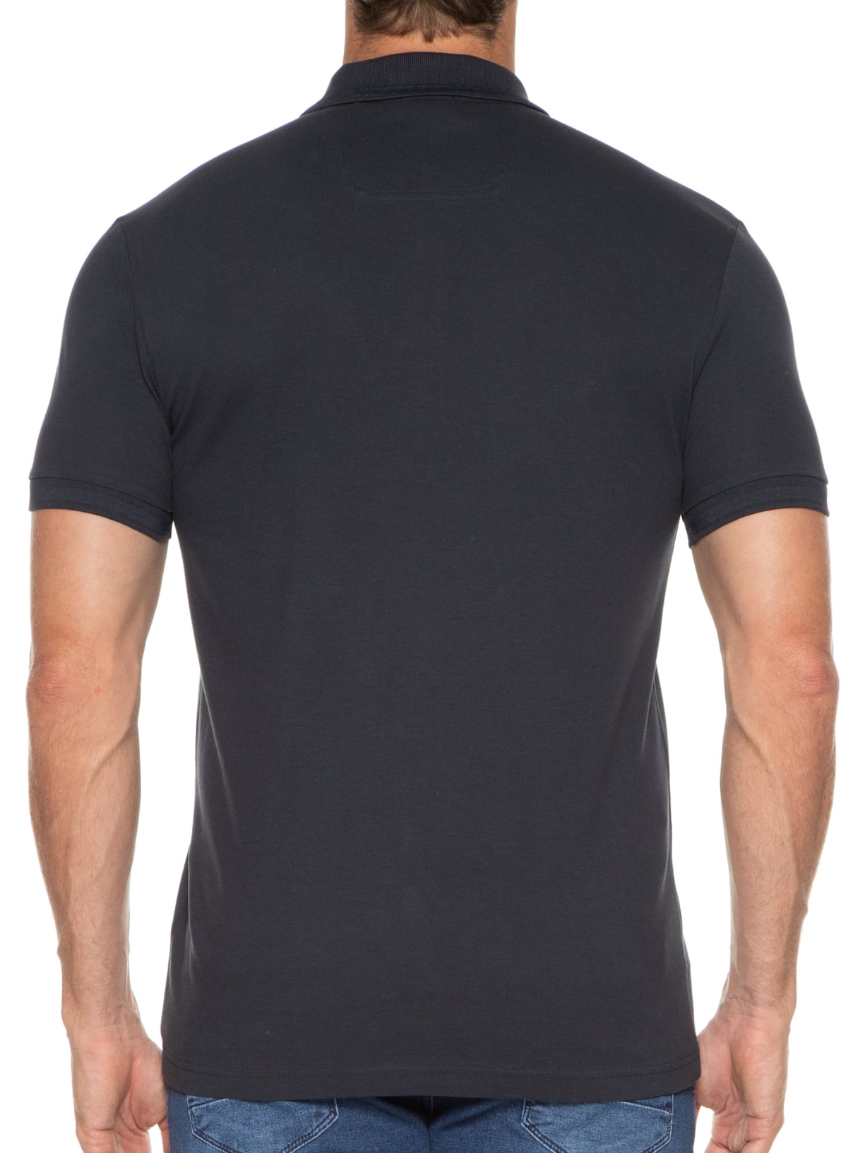 Polo Masculina Pio Azul Boss