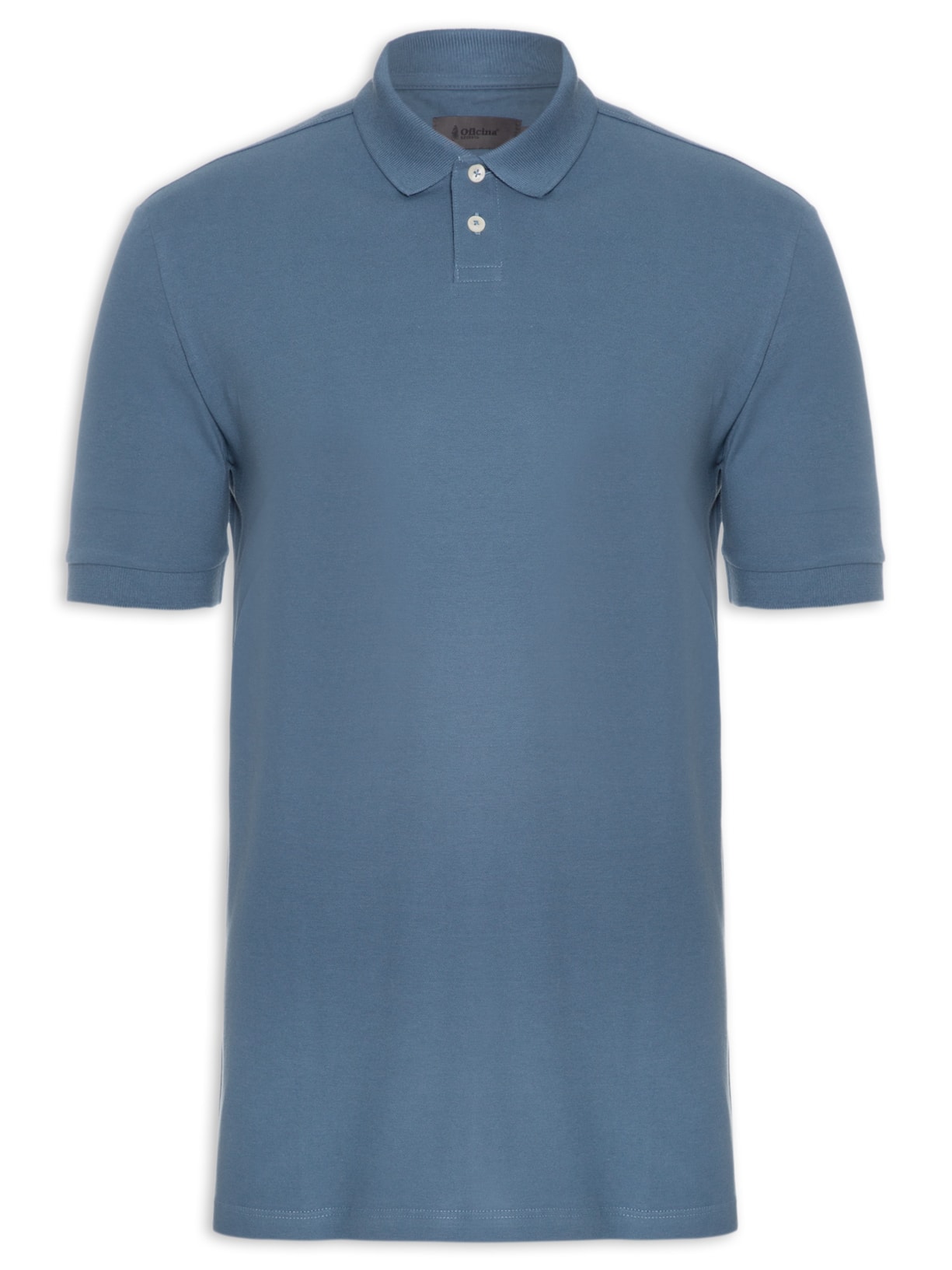 Polo Masculina Piquet Algodão - Azul