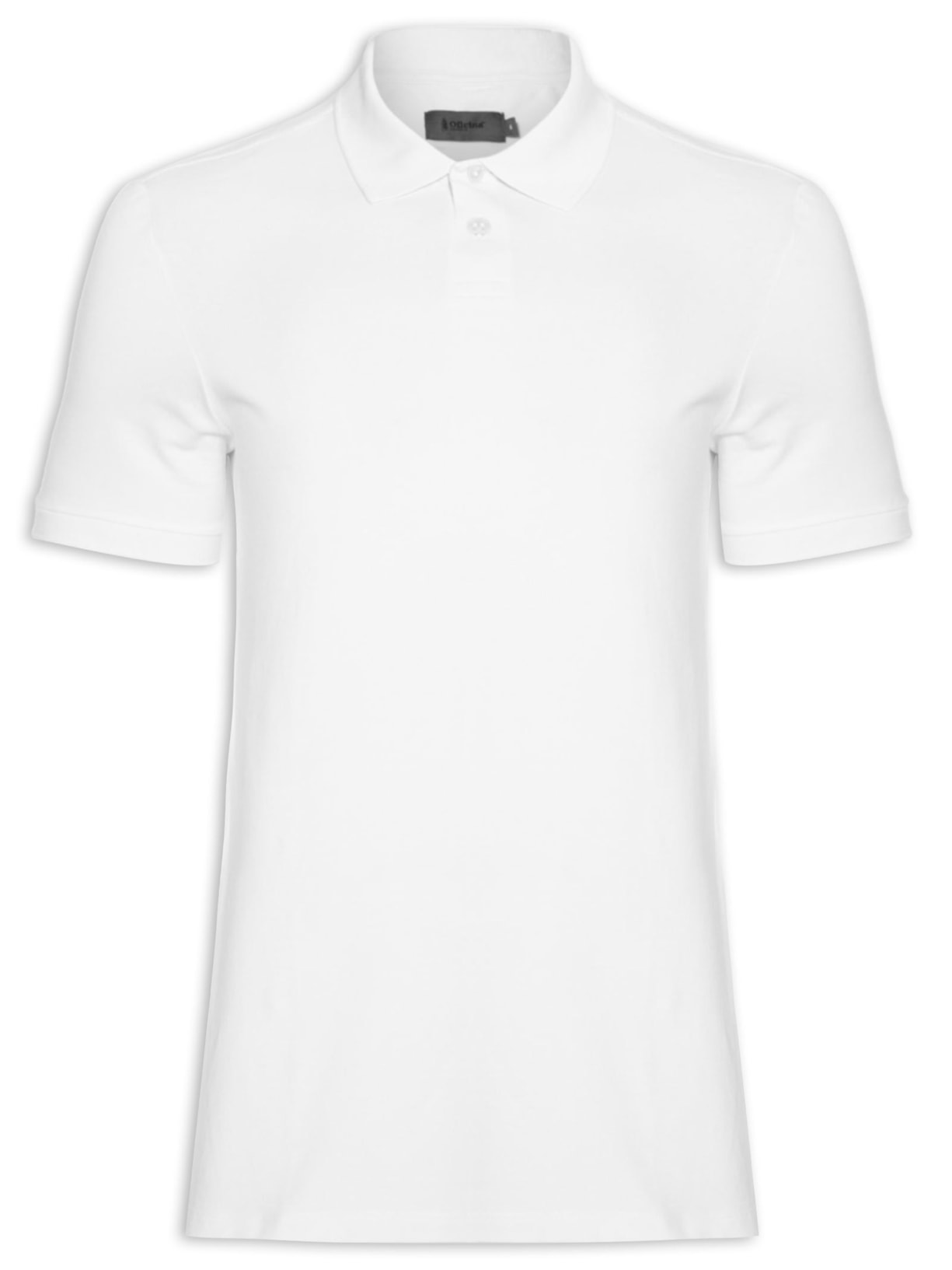 Polo Masculina Piquet Algodão - Branco
