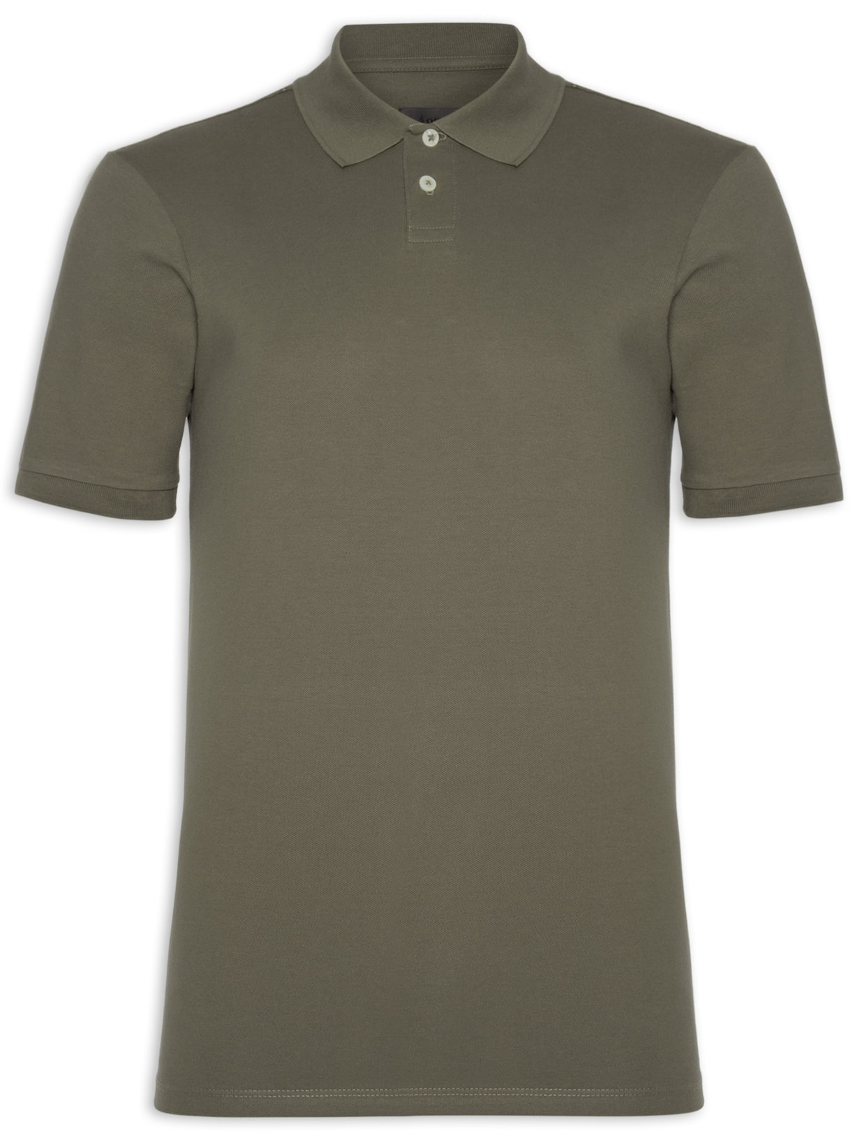 Polo Masculina Piquet Algodão Strech Manga Curta - Verde