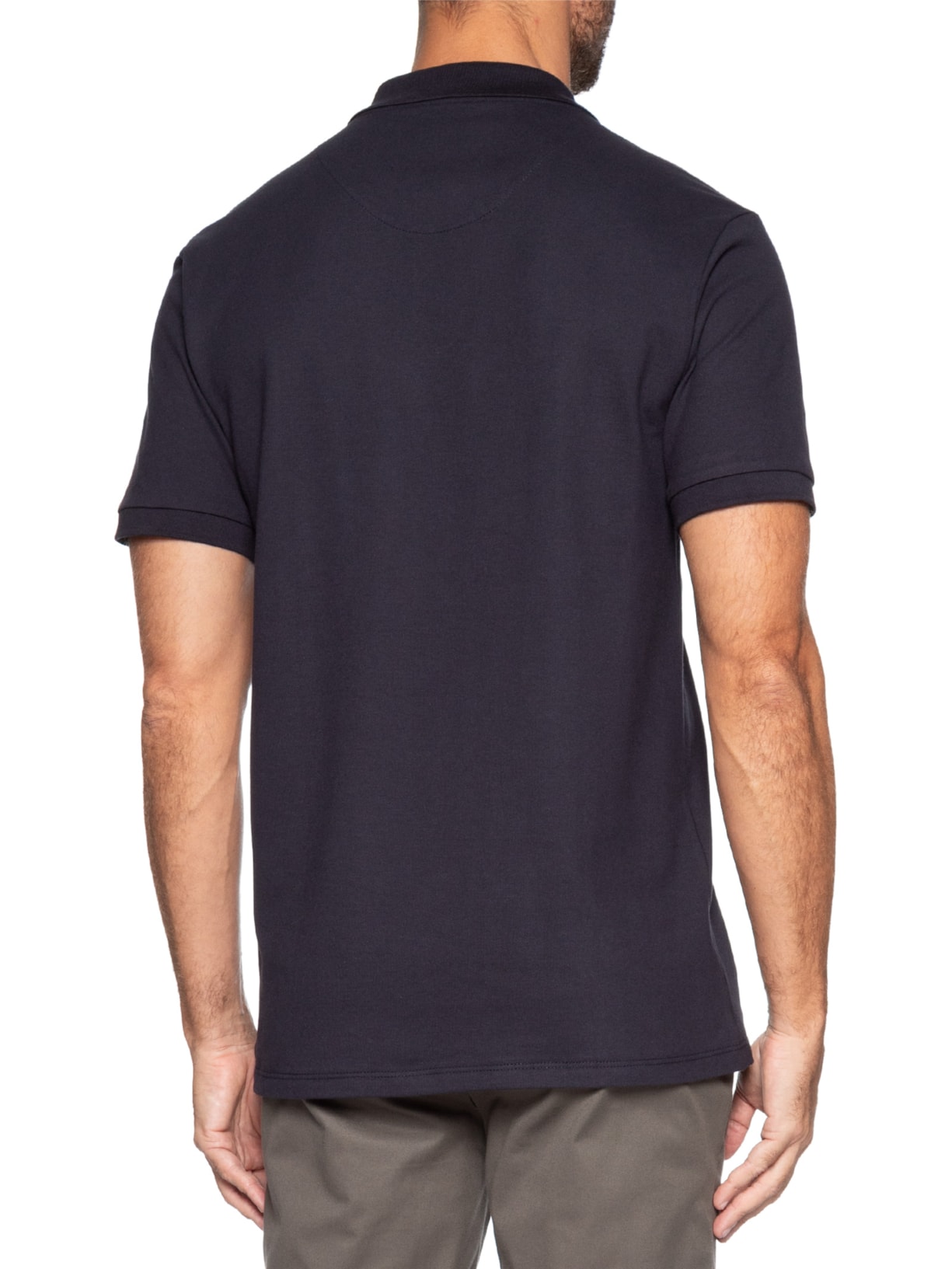 Polo Masculina Piquet Algodão Stretch Azul Oficina Reserva