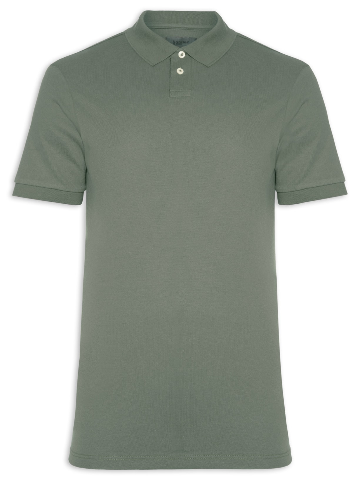 Polo Masculina Piquet Algodão Stretch Manga Curta - Verde