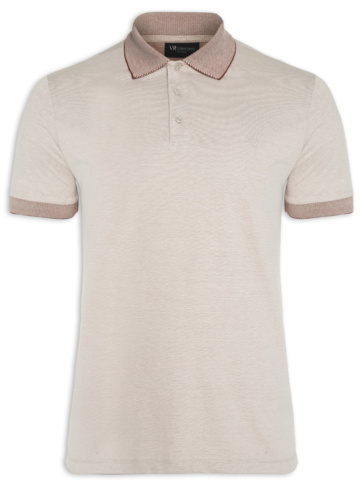 Polo Masculina Piquet Atenas Gold Semi - Bege