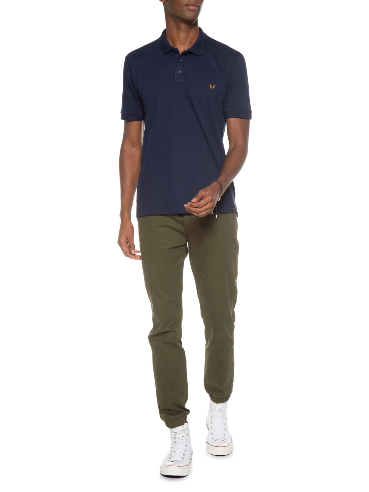Polo Masculina Piquet Base Ian Azul Spirito Santo