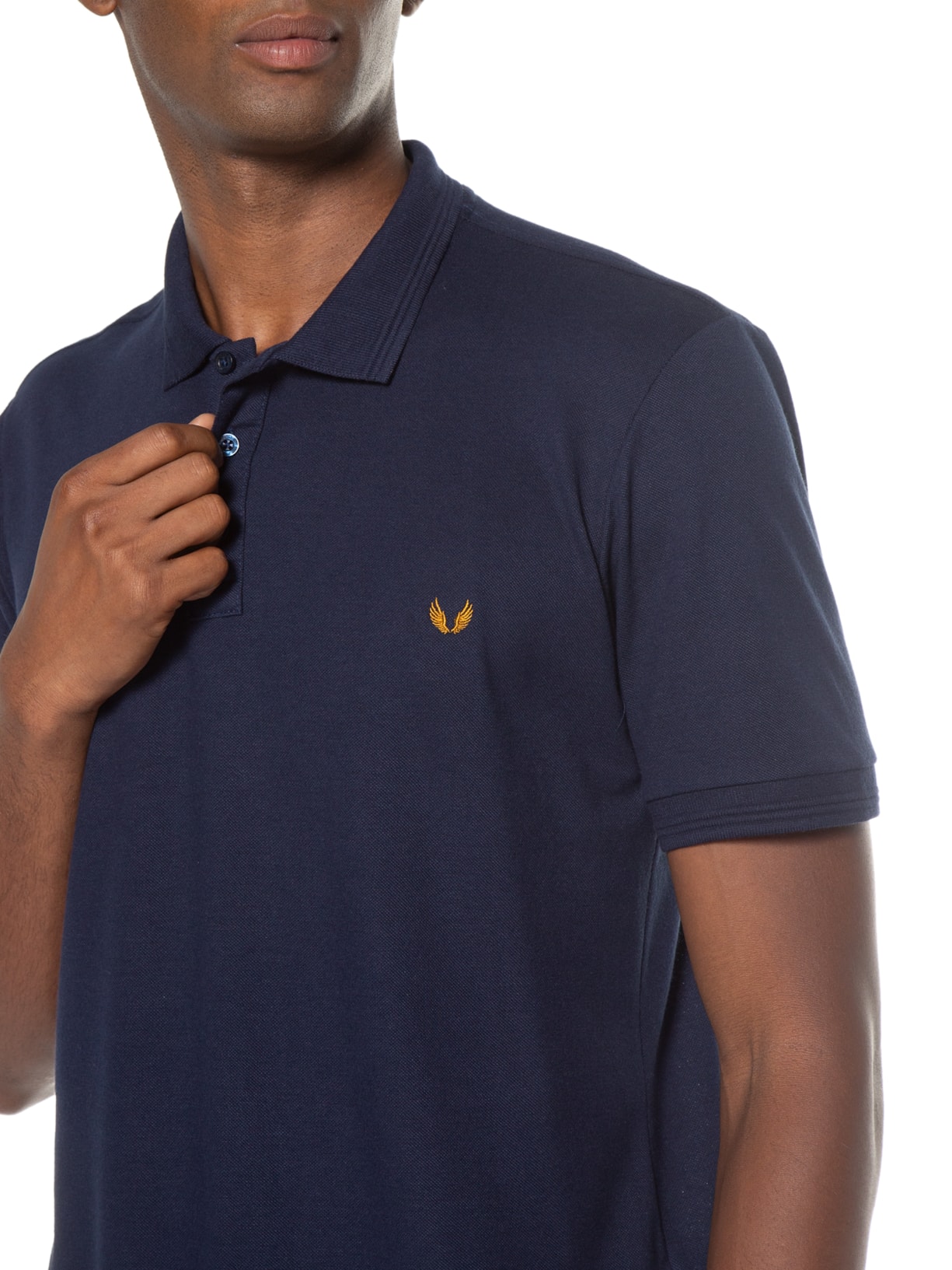 Polo Masculina Piquet Base Ian Azul Spirito Santo