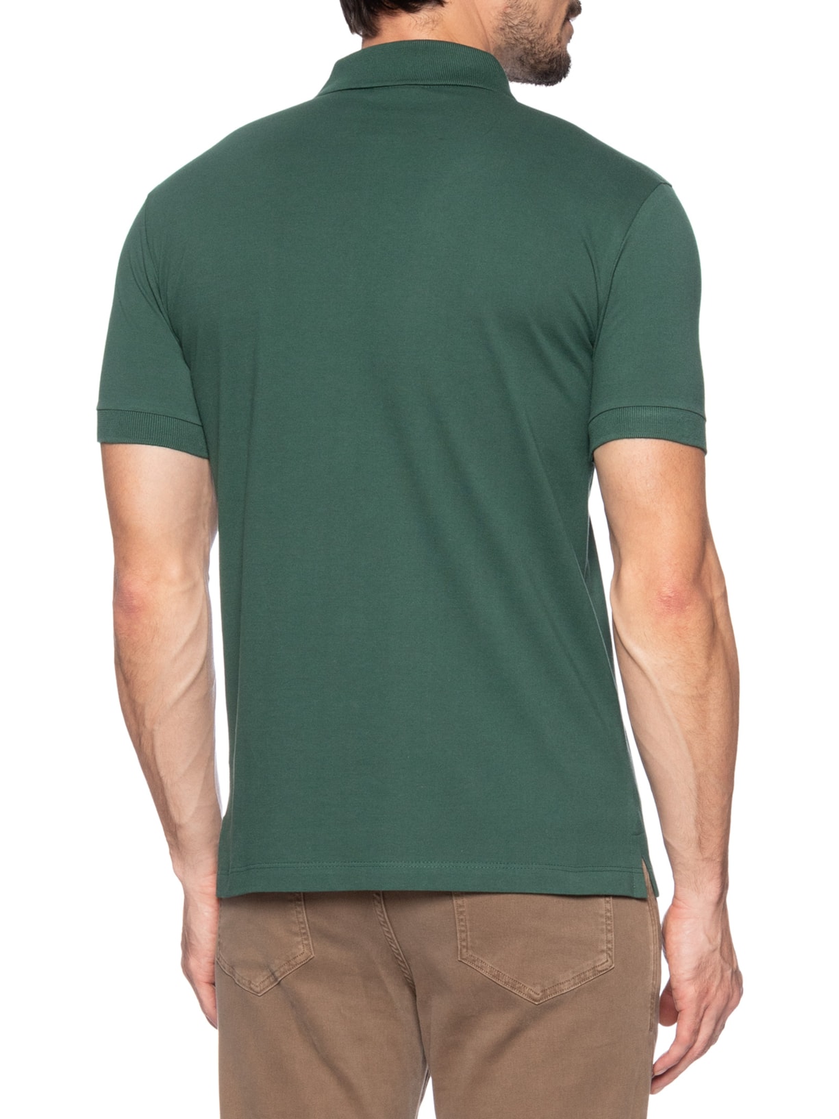 Polo Masculina Piquet Básica Golden Pais Verde Reserva