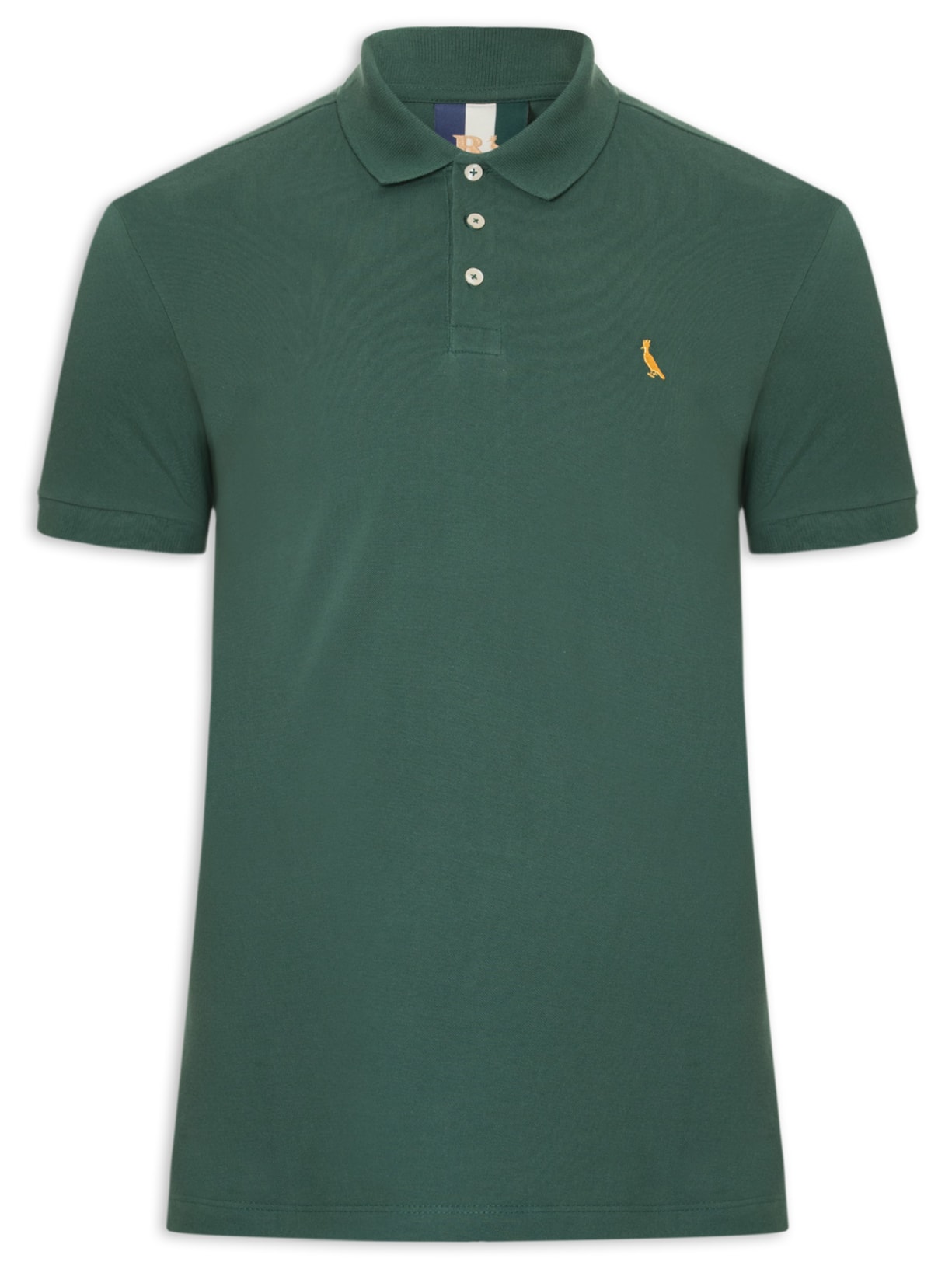 Polo Masculina Piquet Básica Golden Pais Verde Reserva