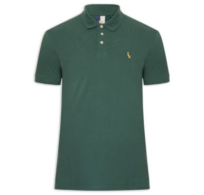 Polo Masculina Piquet Básica Golden Pais - Verde