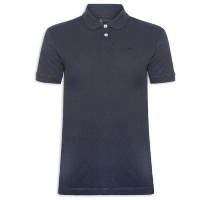 Polo Masculina Piquet Básica Rio - Azul