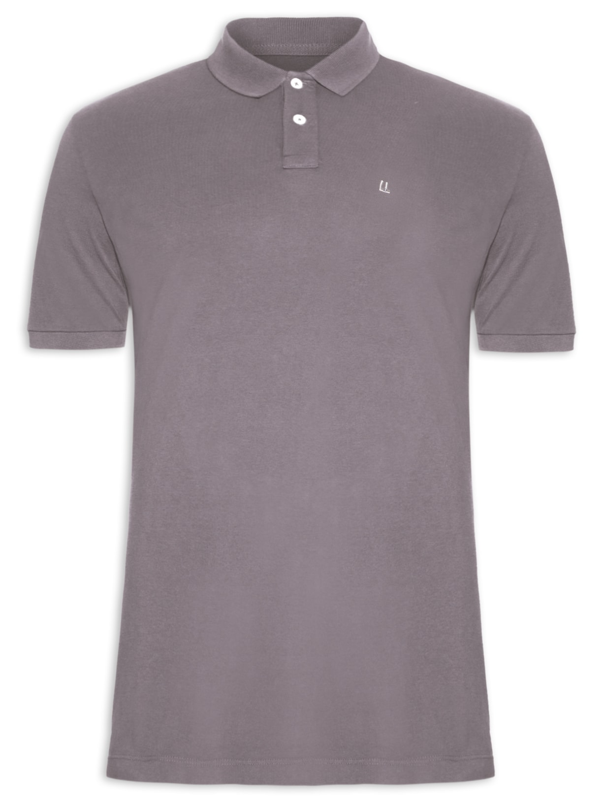 Polo Masculina Piquet Basica Rio - Cinza