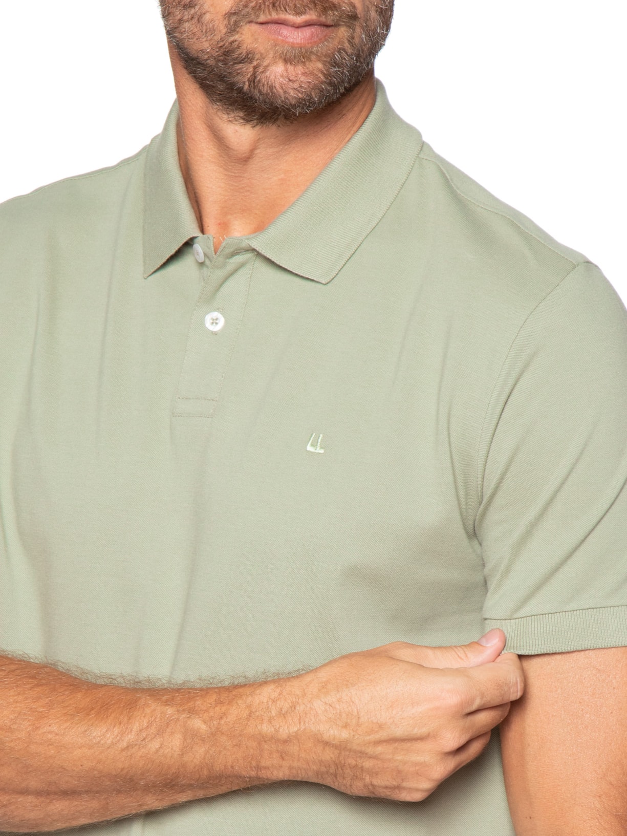 Polo Masculina Piquet Básica Rio Verde Foxton