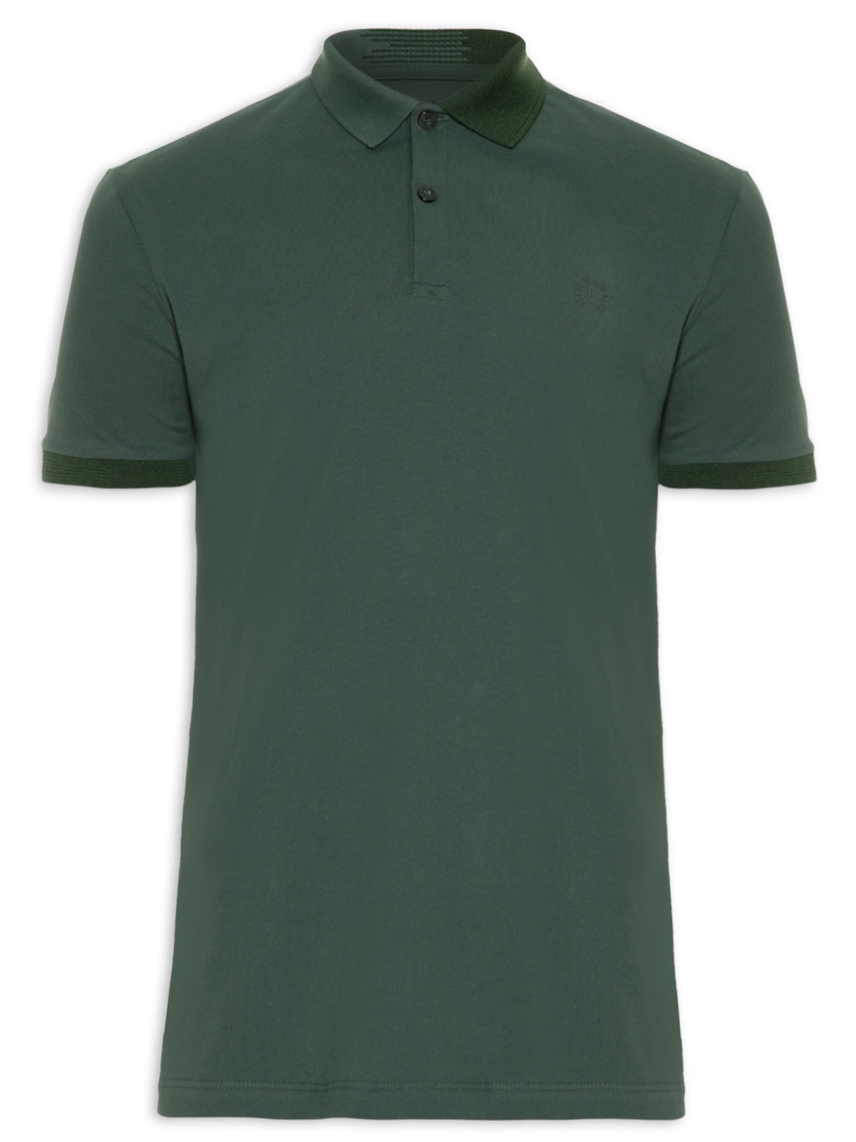 Polo Masculina Piquet Circle Classic Manga Curta - Verde