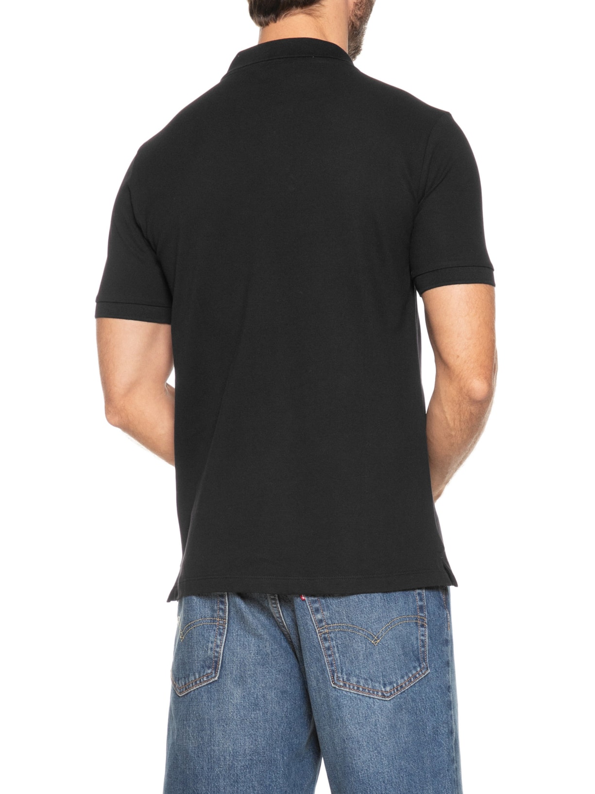 Polo Masculina Piquet Class Red Bird Preto Reserva