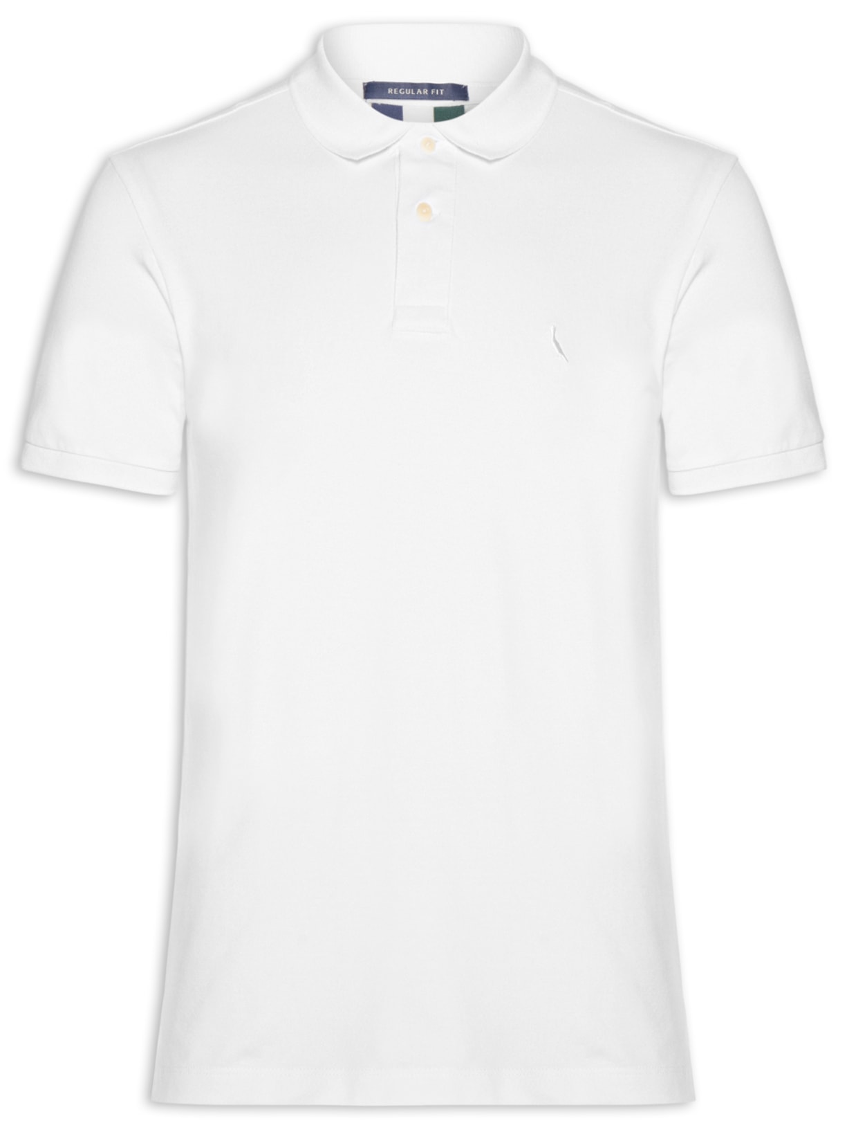 Polo Masculina Piquet Class RSV - Branco