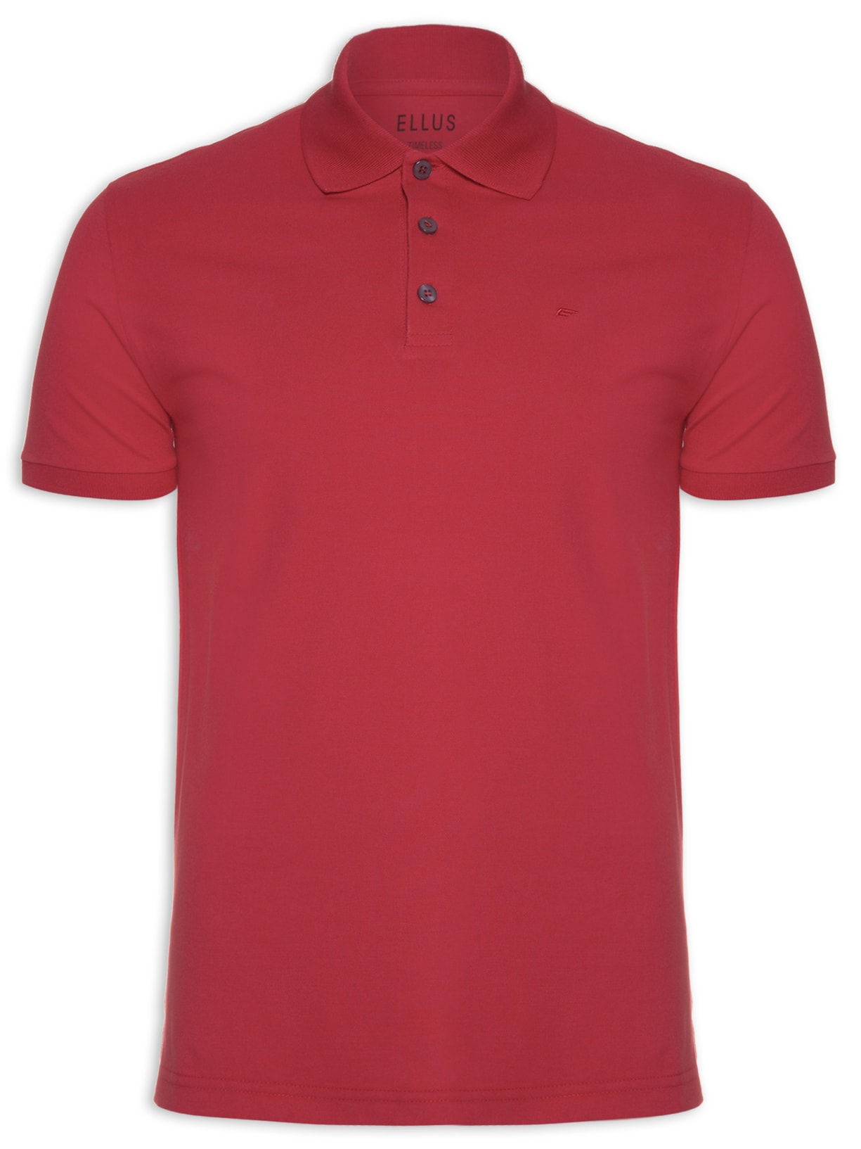 Polo Masculina Piquet Classic Manga Curta Vermelho Ellus