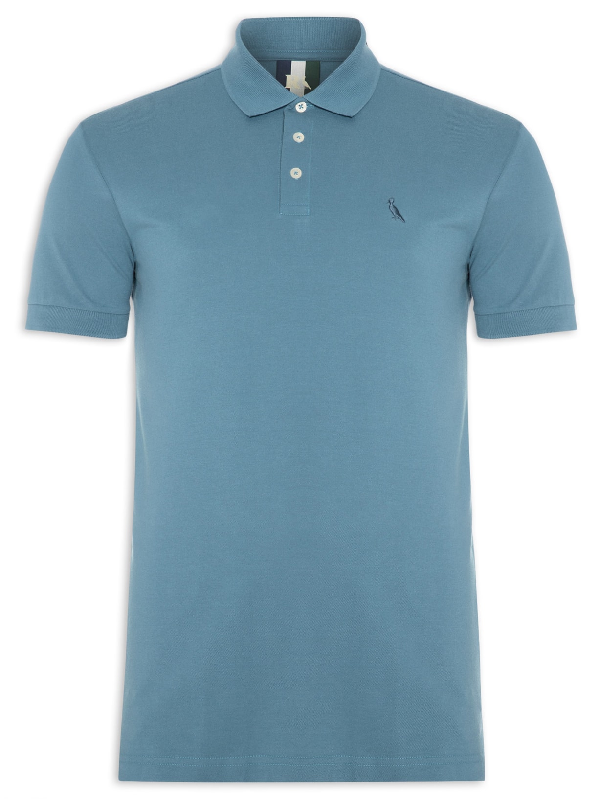Polo Masculina Piquet Clássica - Azul