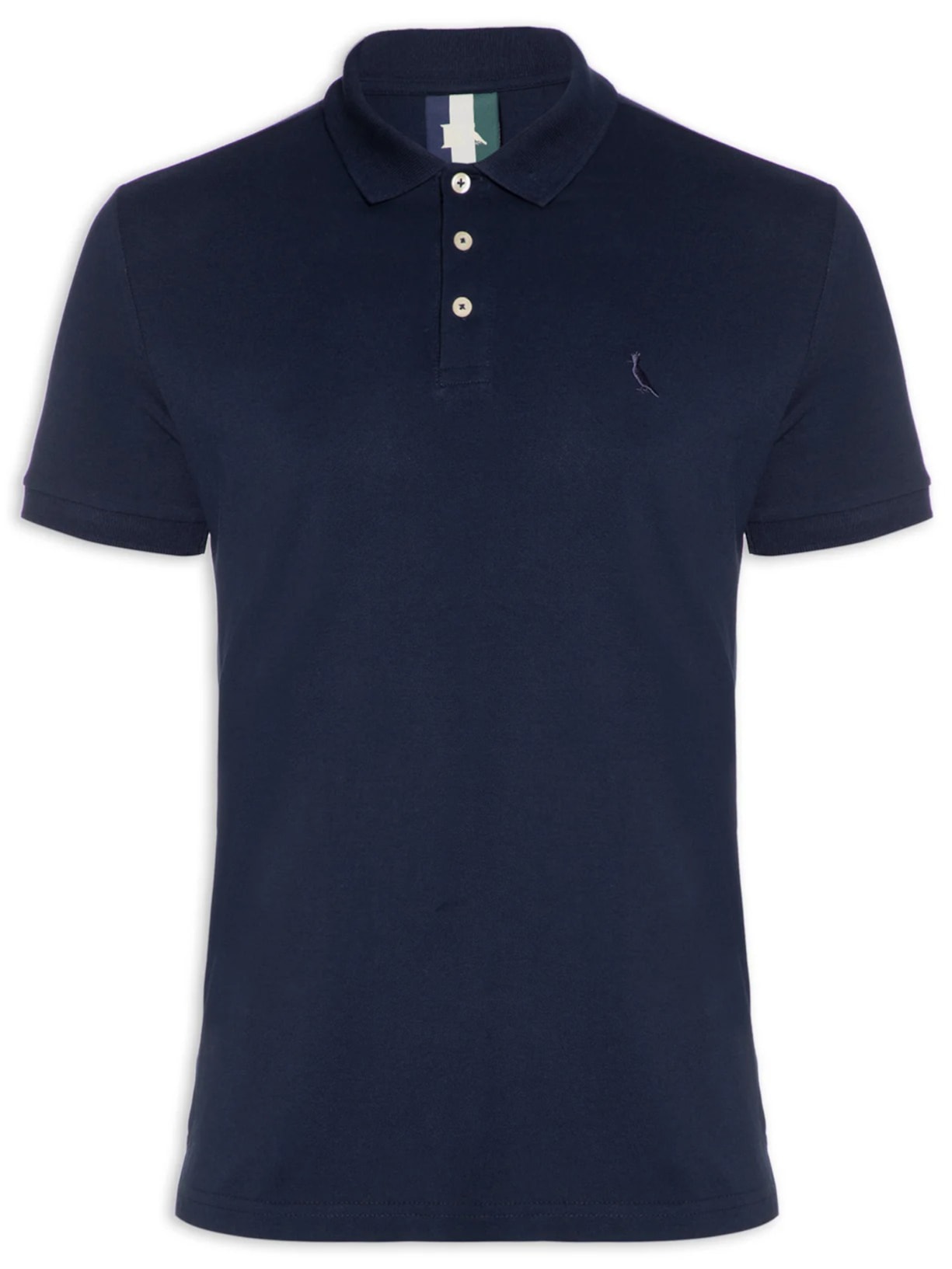 Polo Masculina Piquet Clássica - Azul