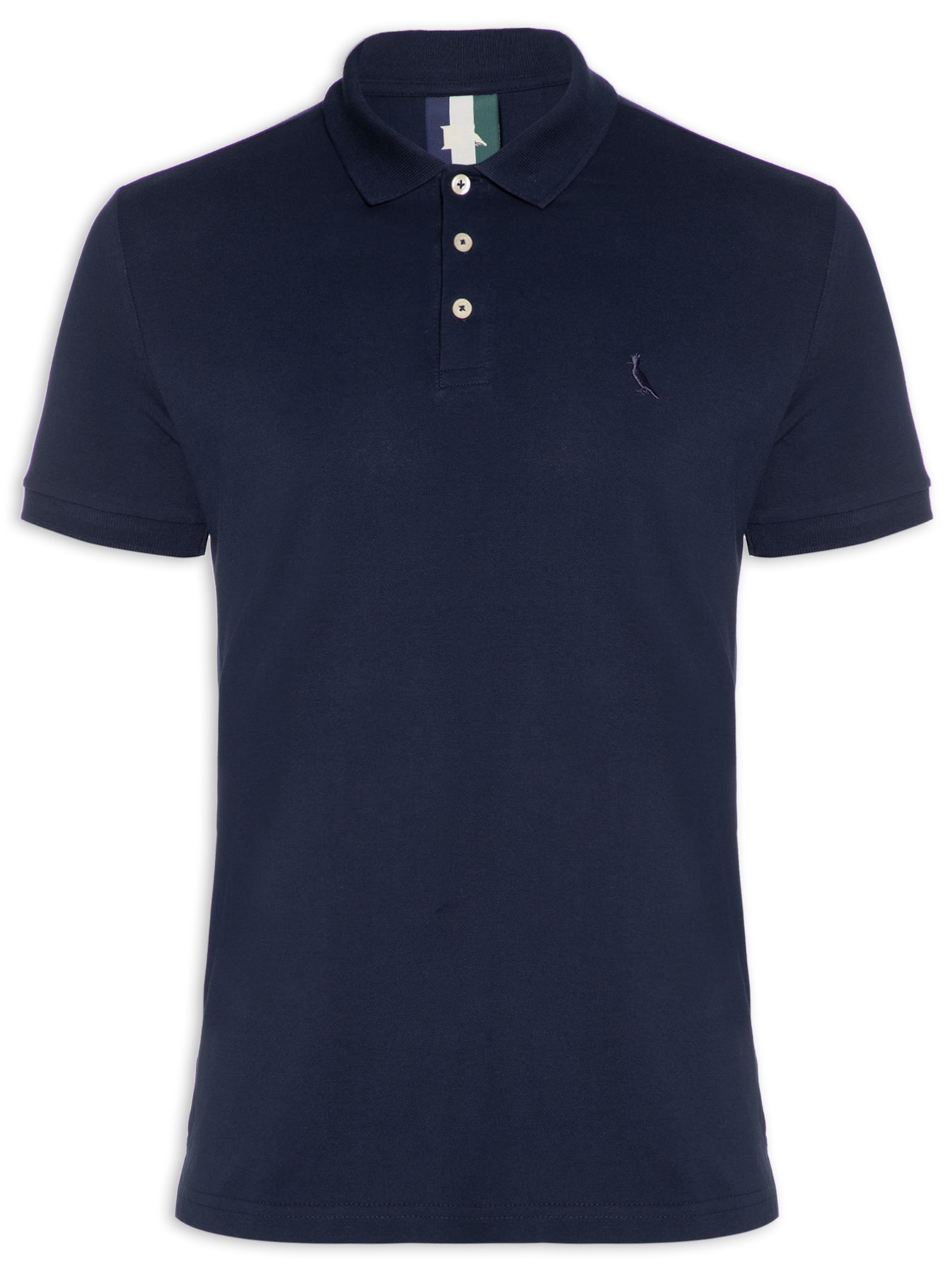 Camisa Polo Tommy Hilfiger Reta Logo Azul-Marinho - Compre Agora