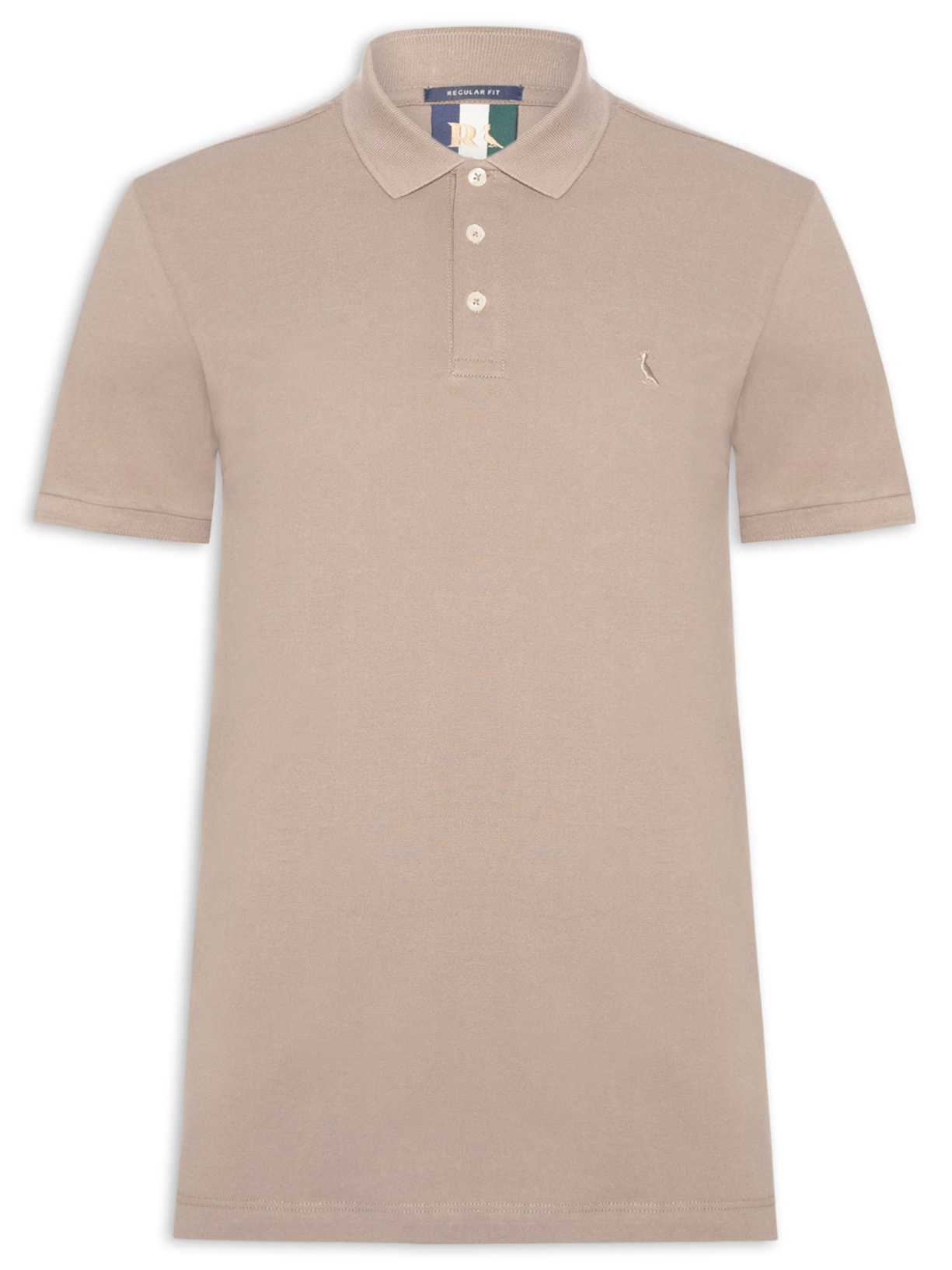 Polo Masculina Piquet Classica - Cinza