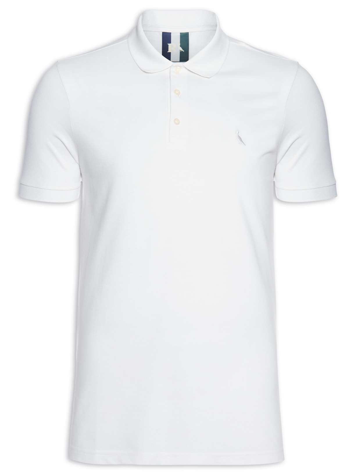 Polo Masculina Piquet Clássica - Off White