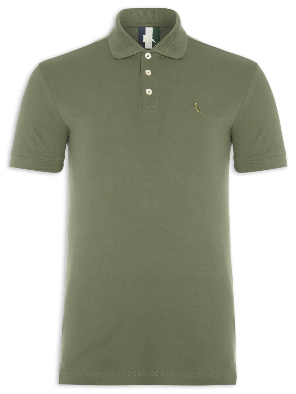 Polo Masculina Piquet Clássica Verde Reserva