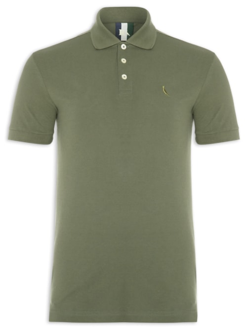 Polo Masculina Piquet Clássica - Verde