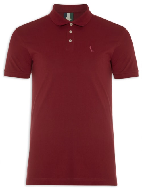 Polo Masculina Piquet Clássica - Vermelho